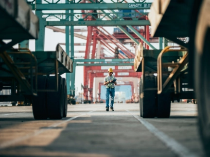 worker in logistic area G